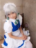 cosplay美女套图 c77 Sakuya Izayoi　白丝假发扮相(1)(57)